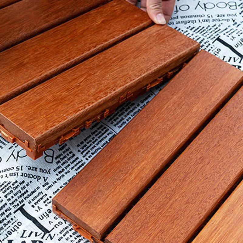 El suelo de madera del patio teja las tejas que entrelazan al aire libre del Decking con prenda impermeable Clearhalo