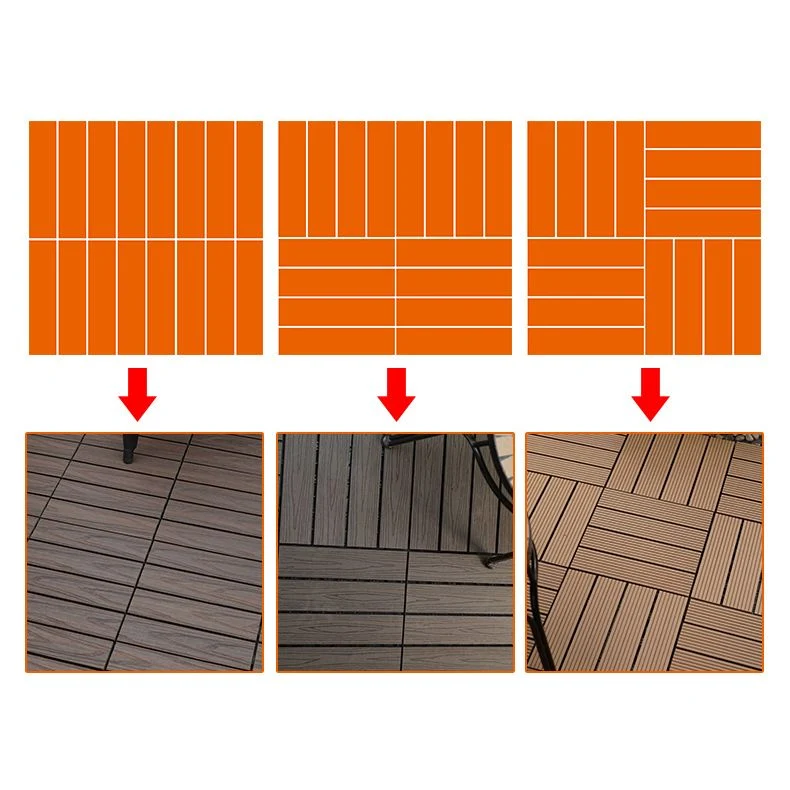 Surco moderno que cierra la lamina de madera plástica del suelo del tablón laminado Clearhalo