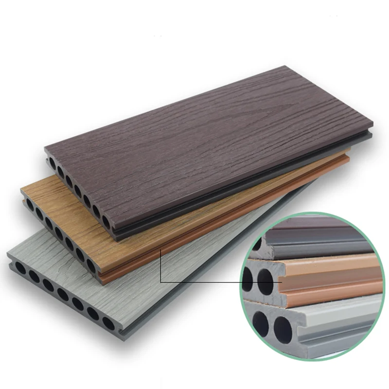 Tablero de piso grabado al aire libre impermeable de madera moderna del tablón de la cubierta Madera Clearhalo