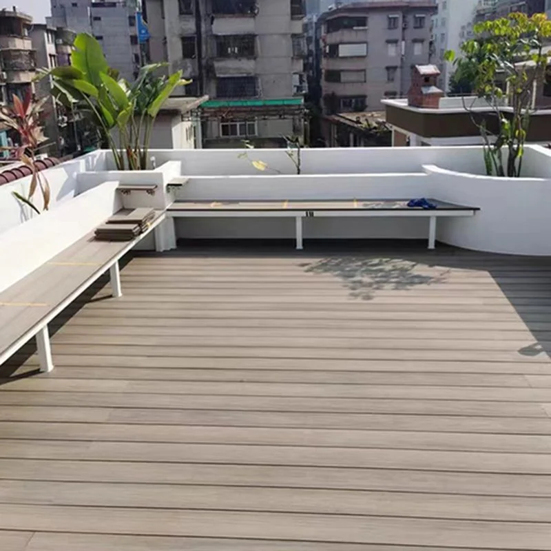 Tablero de piso rectangular impermeable al aire libre de madera del tablón de la cubierta Clearhalo