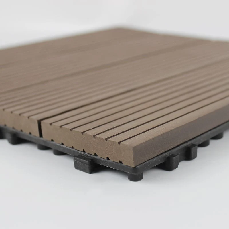 Tablero de piso en relieve resistente al deslizamiento al aire libre del tablón de cubierta de madera Clearhalo