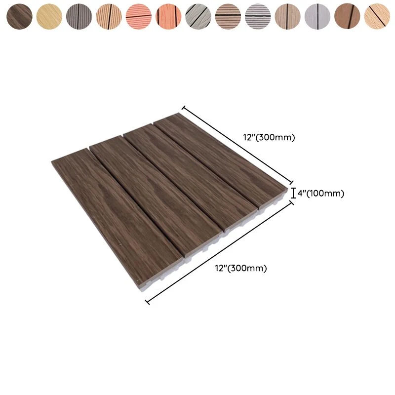 Tablero de piso resistente al deslizamiento impermeable al aire libre de madera del tablón de la cubierta Clearhalo