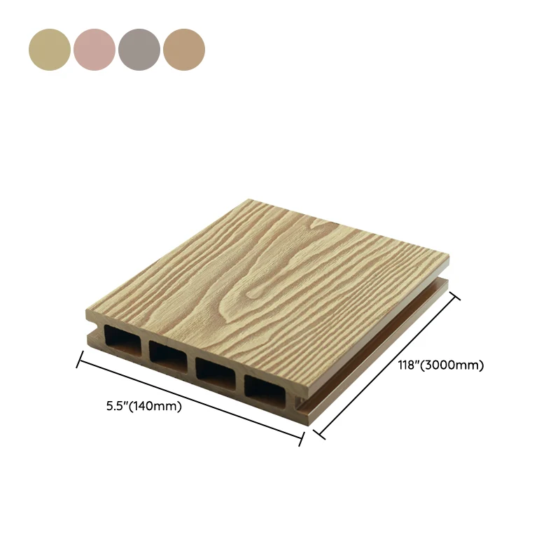 Tablero de piso resistente al deslizamiento impermeable en relieve de madera del tablón de cubierta moderno Clearhalo