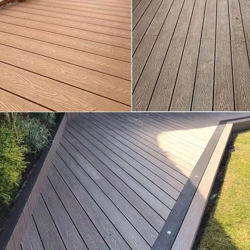 Tablero de piso resistente al deslizamiento impermeable en relieve de madera del tablón de cubierta moderno Clearhalo