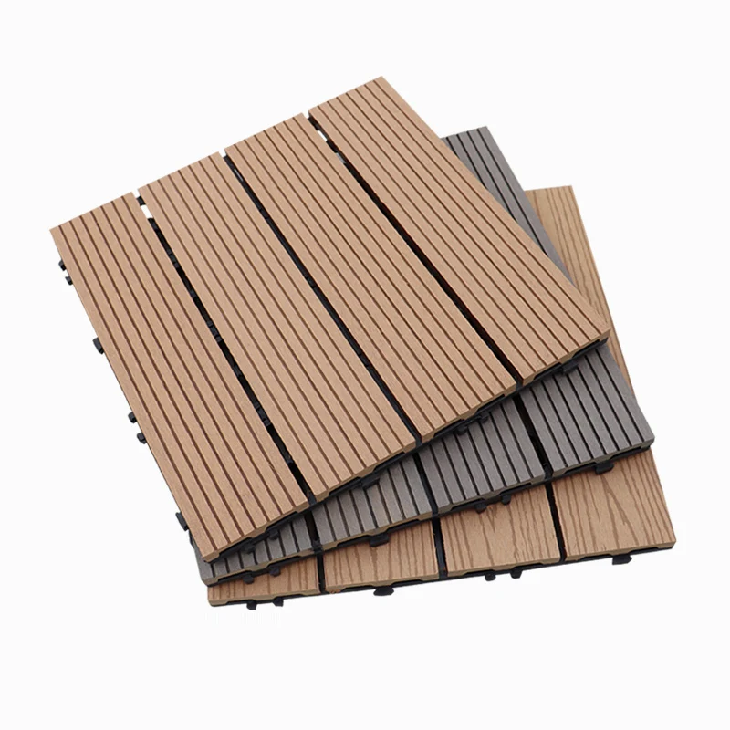 Tablón de cubierta, baldosas para terrazas de suelos de madera fabricada suelta, para exteriores Clearhalo