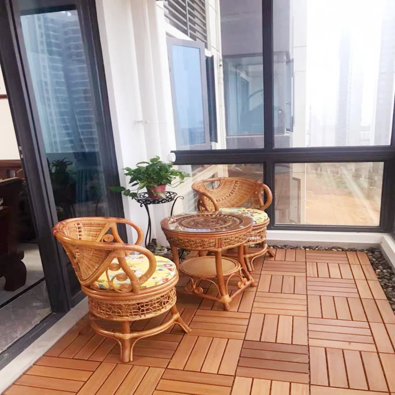 Tablón de cubierta de madera compuesto resistente al agua para patio al aire libre Clearhalo