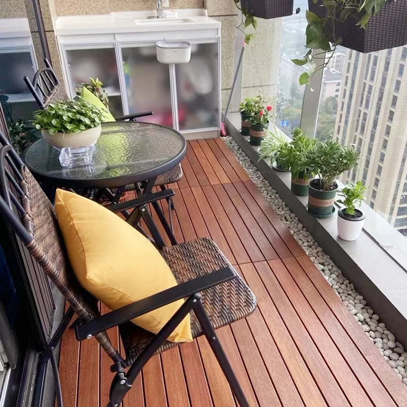 Tablón de cubierta de madera compuesto resistente al agua para patio al aire libre Clearhalo