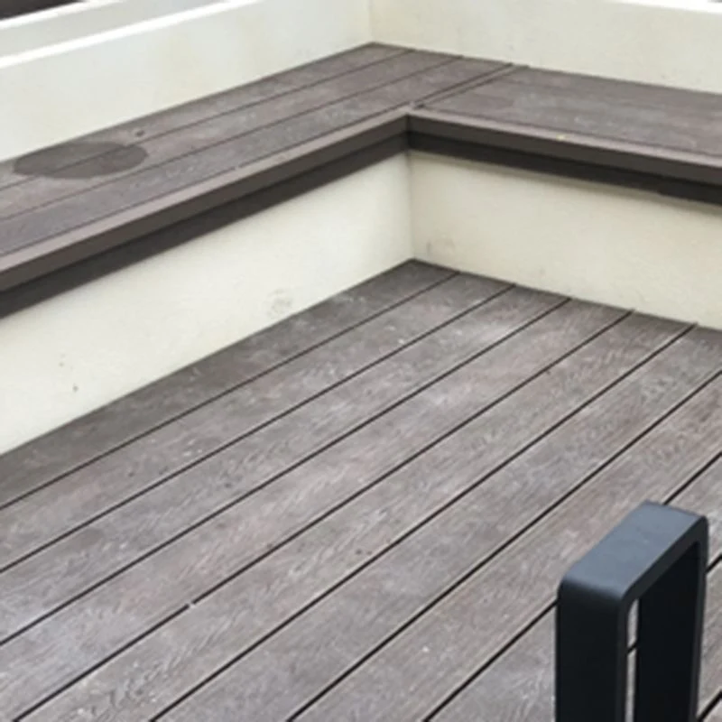 Tablón de cubierta de suelo impermeable en relieve de madera para cubierta Madera Clearhalo