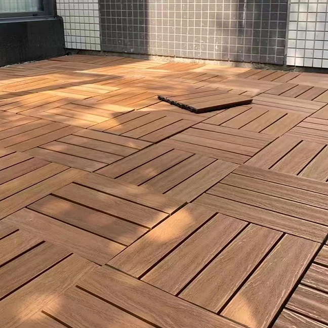 Tablón de cubierta, suelos de madera sueltos, azulejos, suelos de jardín para exteriores Clearhalo