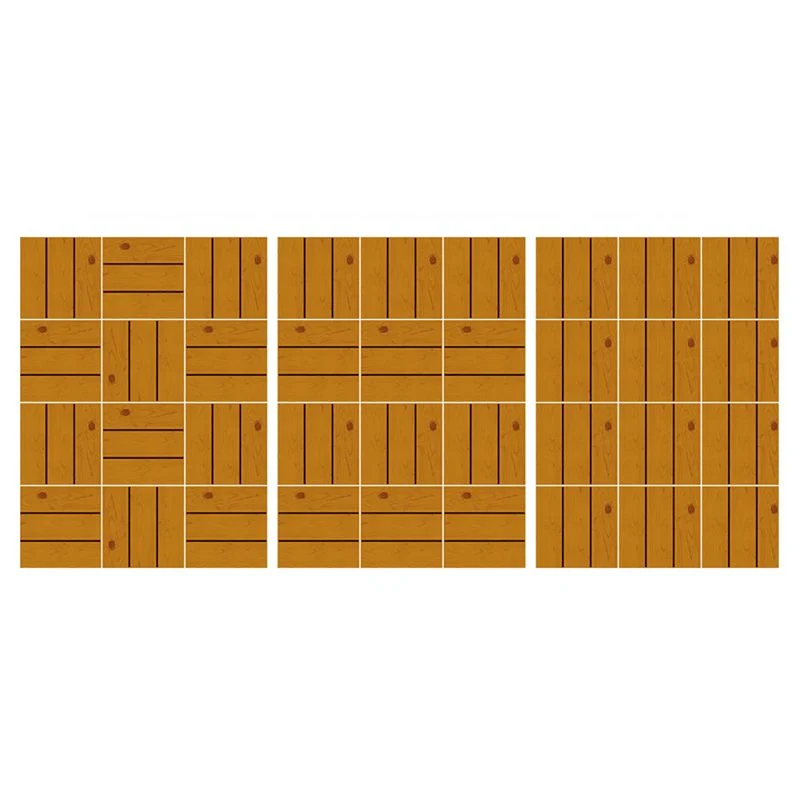 Tablón laminado de madera sólida moderno que suela el piso laminado impermeable medio Marron Clearhalo