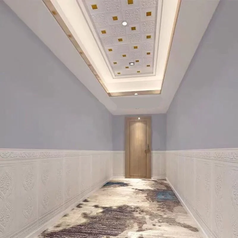 Tablón de pared contemporáneo con impresión 3D, paneles de pared para sala de estar y baño, juego de 10 Beis Clearhalo