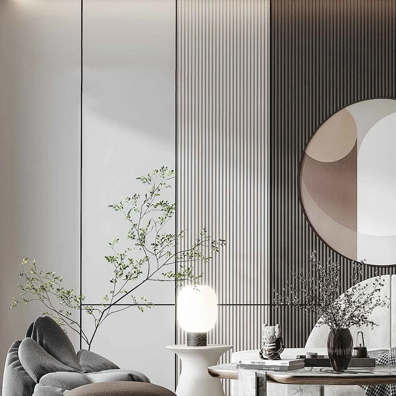 Tablón de pared contemporáneo Tablón de pared de clavos de madera maciza para sala de estar Marron Clearhalo