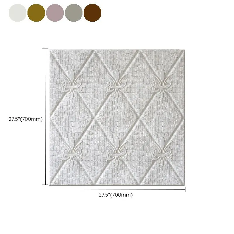 Tablón de pared industrial con impresión 3D, paneles de pared para sala de estar y baño, juego de 50 Oro Clearhalo