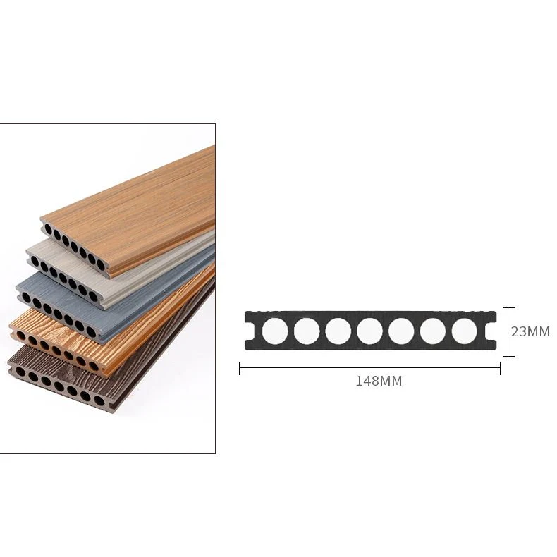 Tablón de suelo compuesto para patio al aire libre clavado rectangular Clearhalo