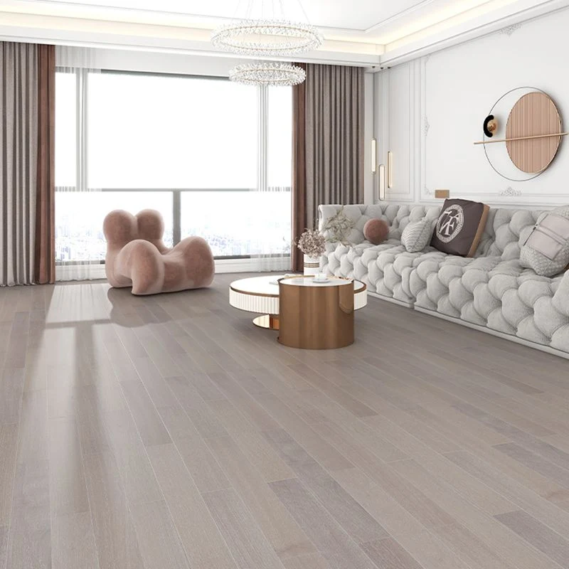 Tablones de madera lisos de la pared de la cerradura del clic del Bullnose del piso contemporáneo Clearhalo