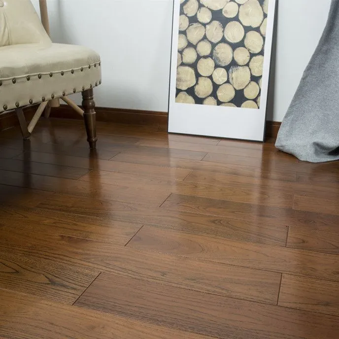 Tablones para pisos impermeables Pisos de madera dura con cierre de clic de madera maciza Clearhalo