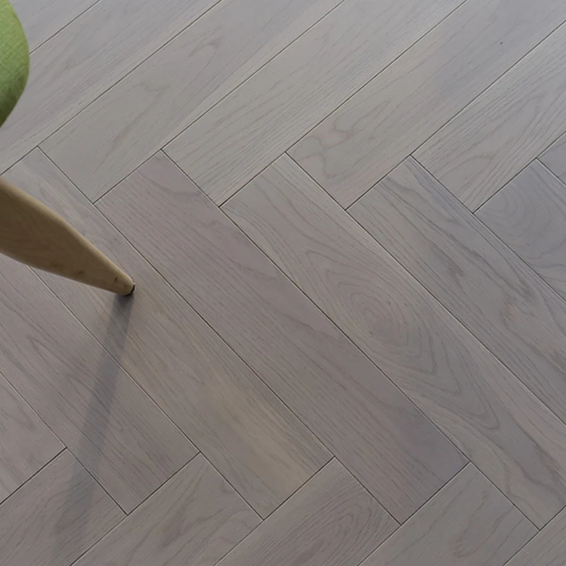 Tablones para pisos tradicionales Baldosa de madera con bloqueo de clic cepillada con alambre de madera maciza Clearhalo