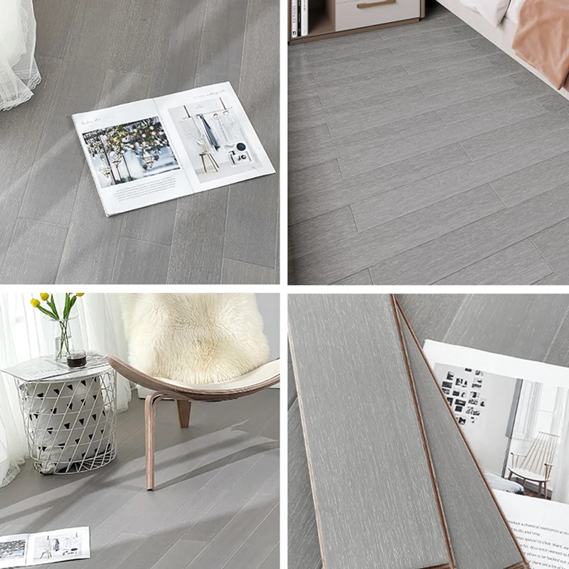 Tablones de pared de madera maciza, tejas de cubierta de madera dura modernas de madera gris Clearhalo