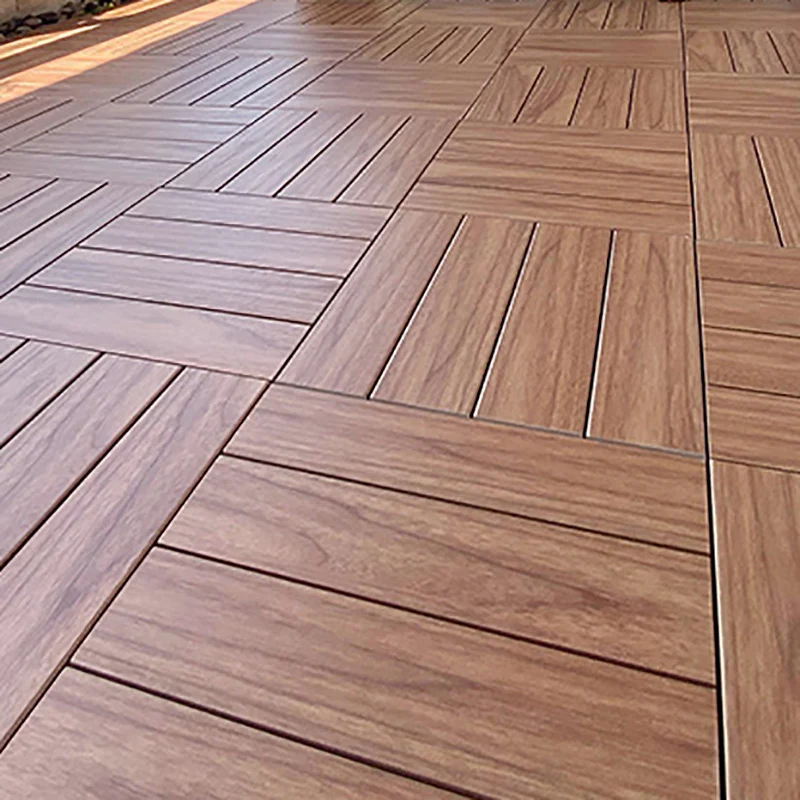 Tablones de piso de madera marrón Tablones de madera recuperados autoadhesivos de madera Clearhalo
