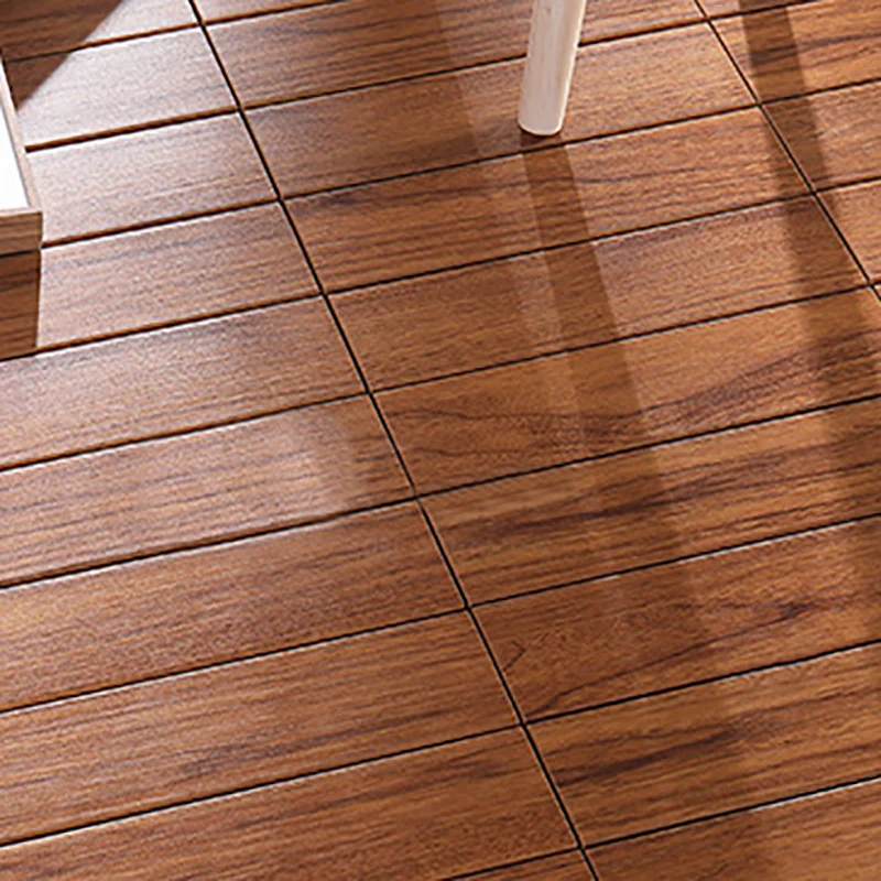 Tablones de piso de madera marrón Tablones de madera recuperados autoadhesivos de madera Clearhalo