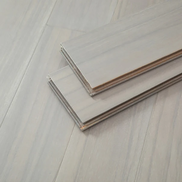 Tablones de suelo rectangulares, suelo de madera de nogal entrelazado de madera maciza Clearhalo