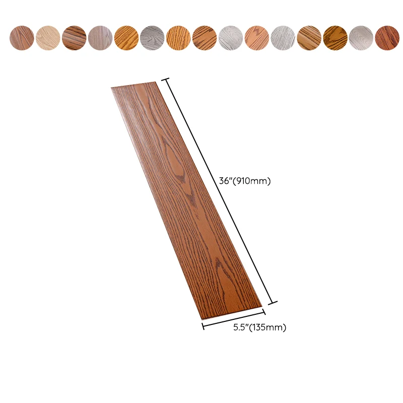 Tejas de cubierta de madera dura con cerradura de clic, pieza de moldura lateral de roble contemporáneo Clearhalo