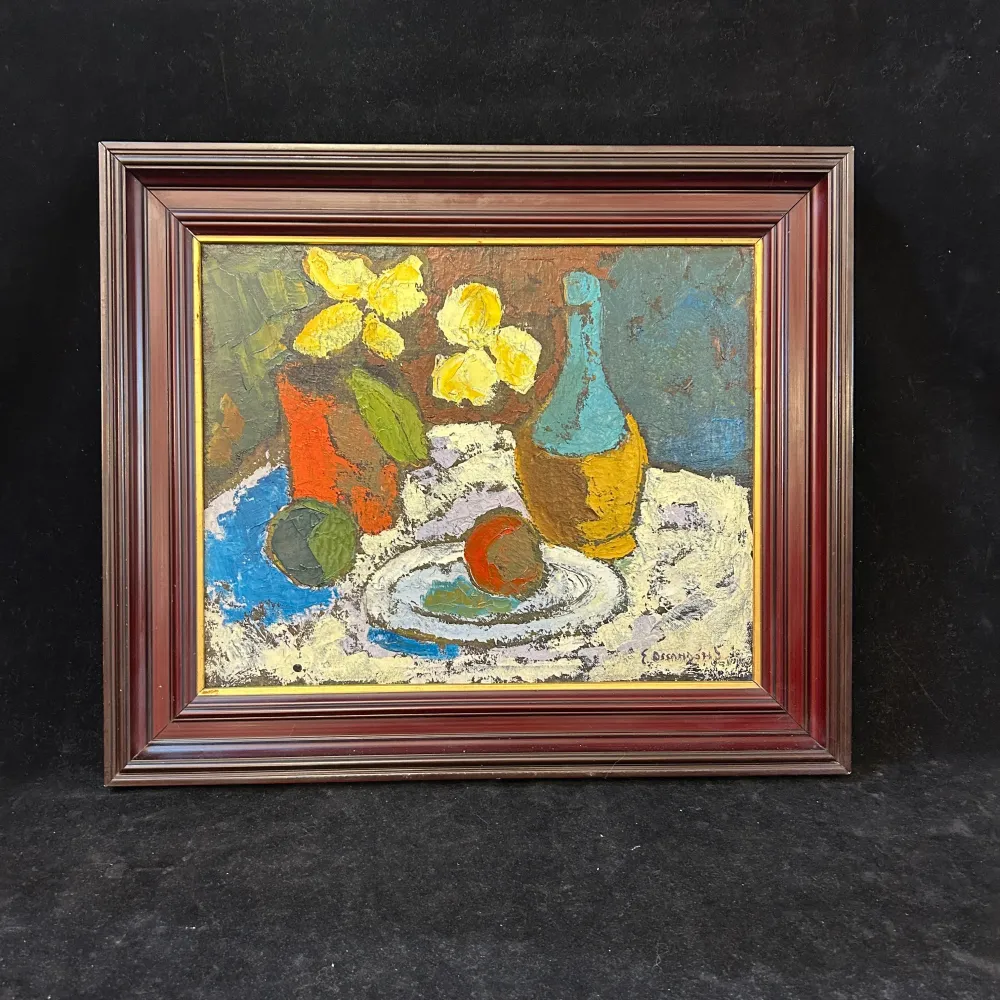 Eduardo Ossandon - Óleo sobre tela ‘Bodegón con flores’ Colección Exclusiva