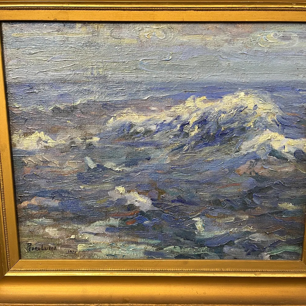 Pedro Luna - Óleo sobre tabla ‘Oleaje’ 1925 Colección Exclusiva