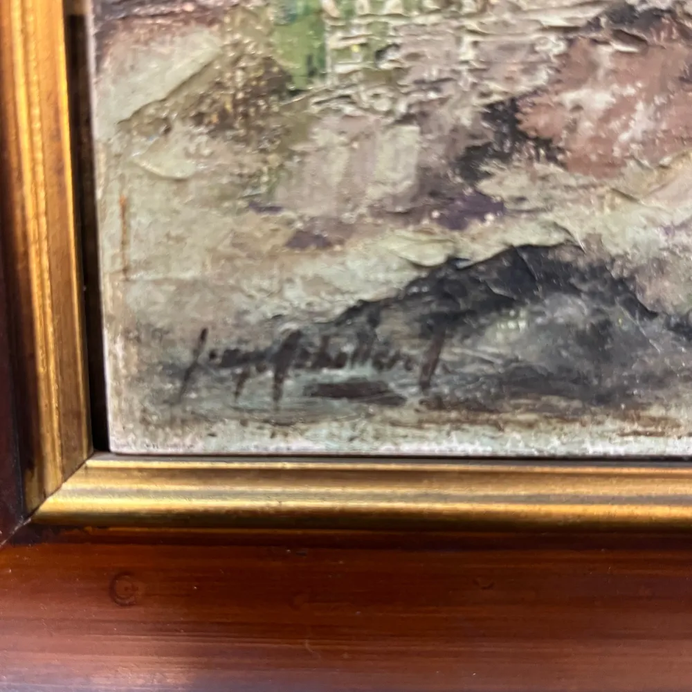 Jorge Caballero - Óleo sobre madera 'Burro' Consignación