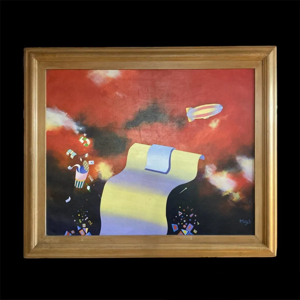 Ruperto Cádiz - Óleo "Carta abstracta" Consignación