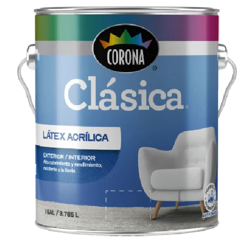 Base Clas Acril Satinado Galon Pastel CORONA