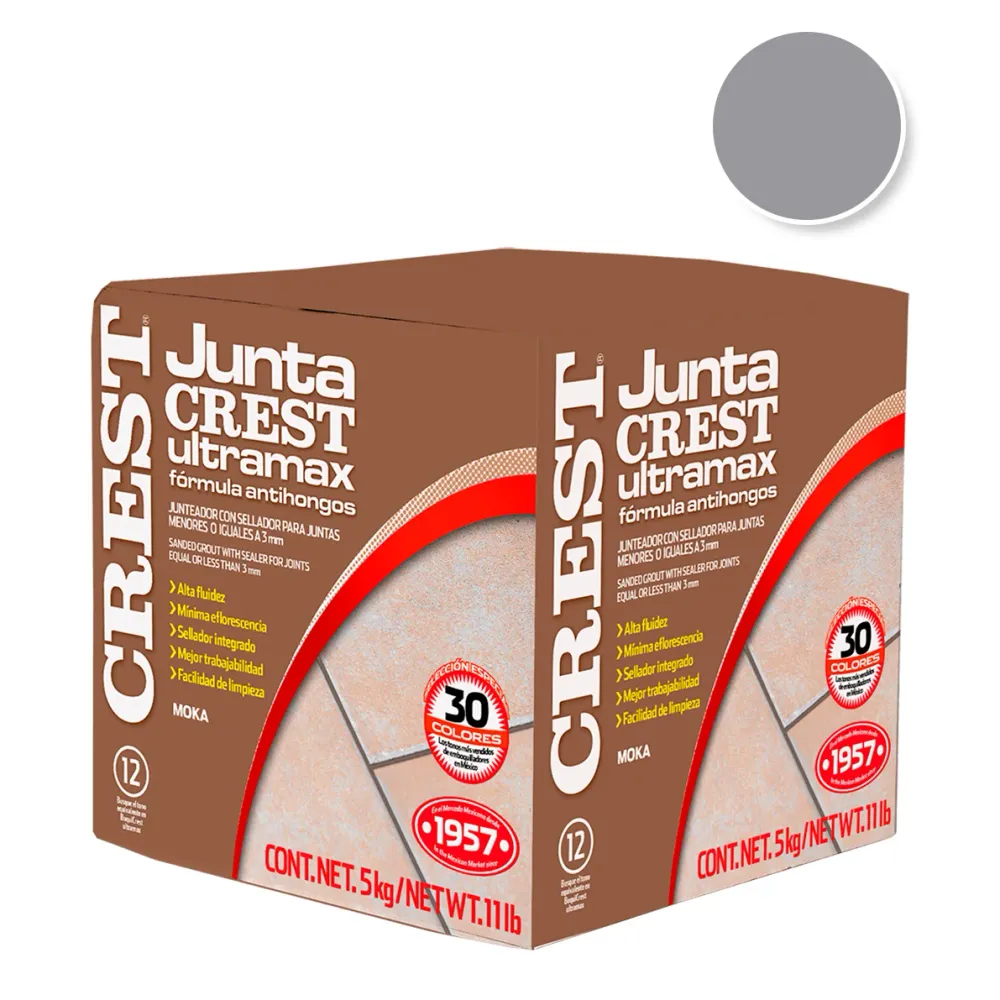 JUNTACREST ANTIHONGOS GRIS PLATA ULTRAMAX 5KG