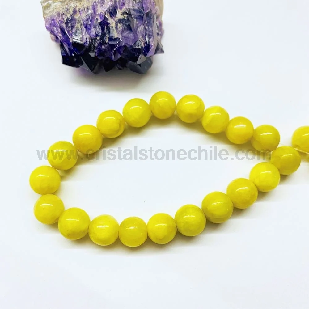 ONIX ESMALTADO | 10MM | AMARILLO LIMA CrystalStone & Rosas 919
