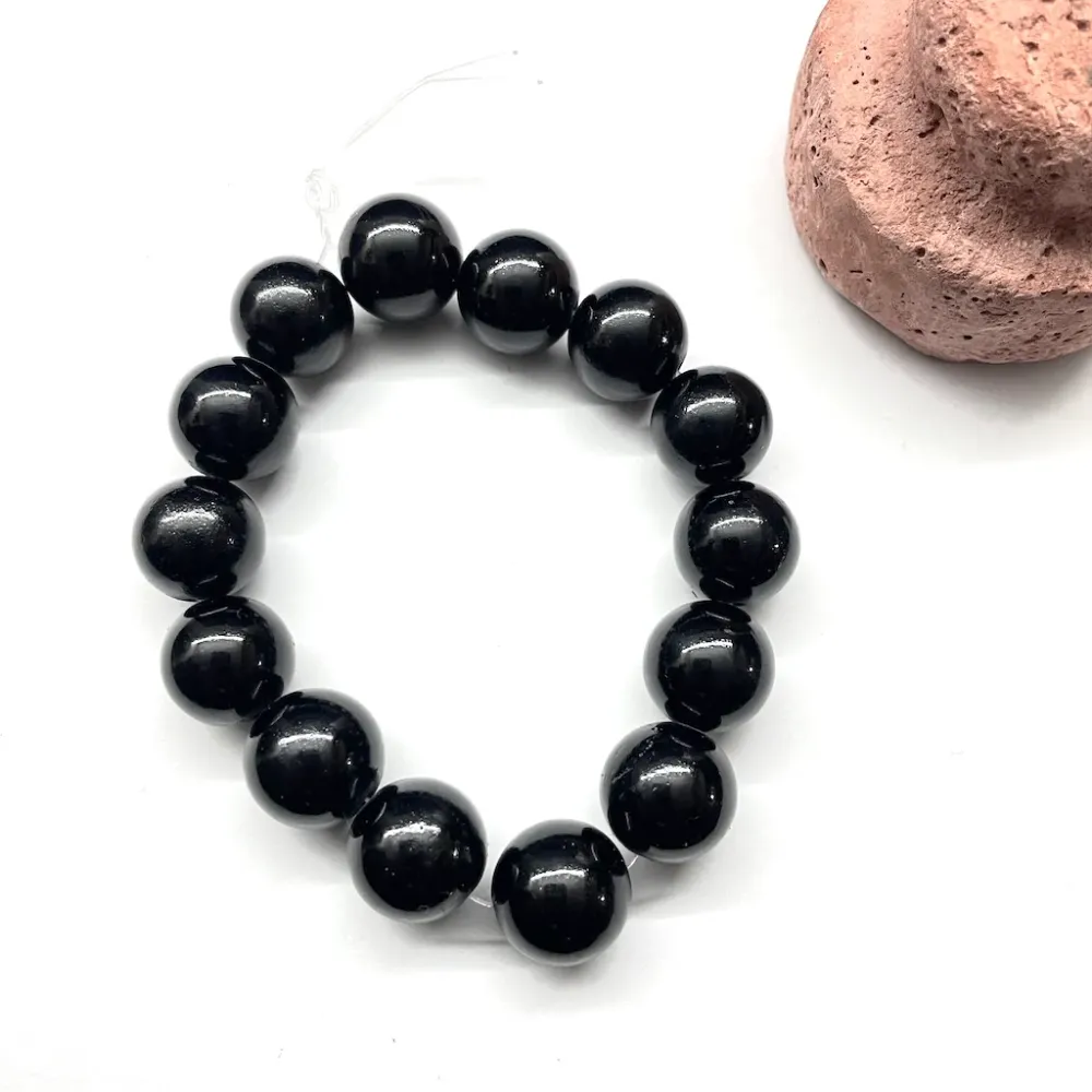 ONIX ESMALTADO | 14MM | NEGRO CrystalStone & Rosas 919