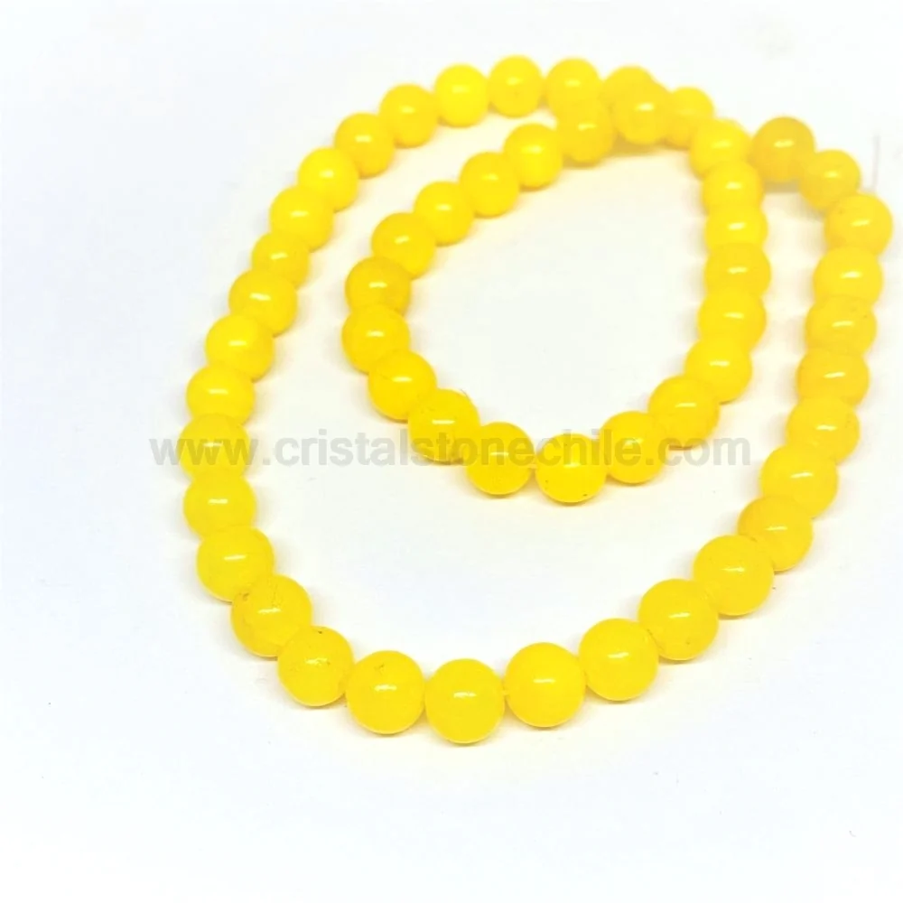 ONIX ESMALTADO | 8MM | AMARILLO CrystalStone & Rosas 919