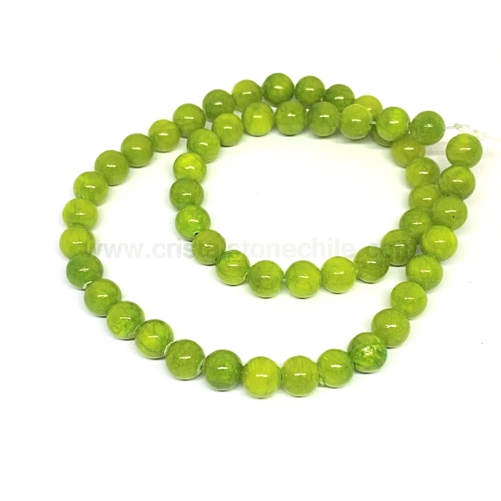 ONIX ESMALTADO | 8MM | VERDE MANZANA CrystalStone & Rosas 919
