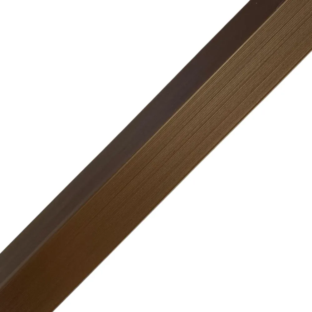 MOLDURA WALNUT WPC 35x35x2900 MM PARA TERMINACIONES EN ESQUINA LAMBRIN EXTERIOR DULCE HOGAR