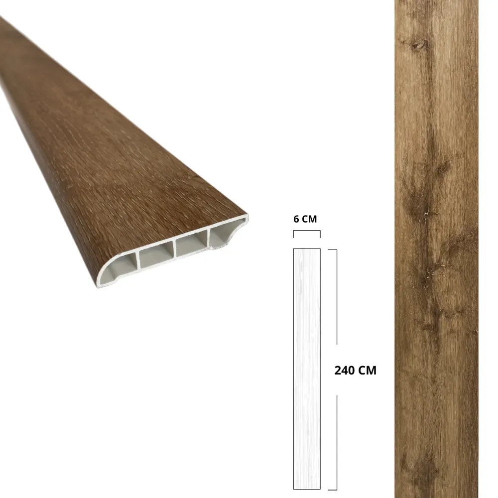 ZOCLO VINILICO BROS SPC 240X6X2CM #6627 COFFEE DULCE HOGAR