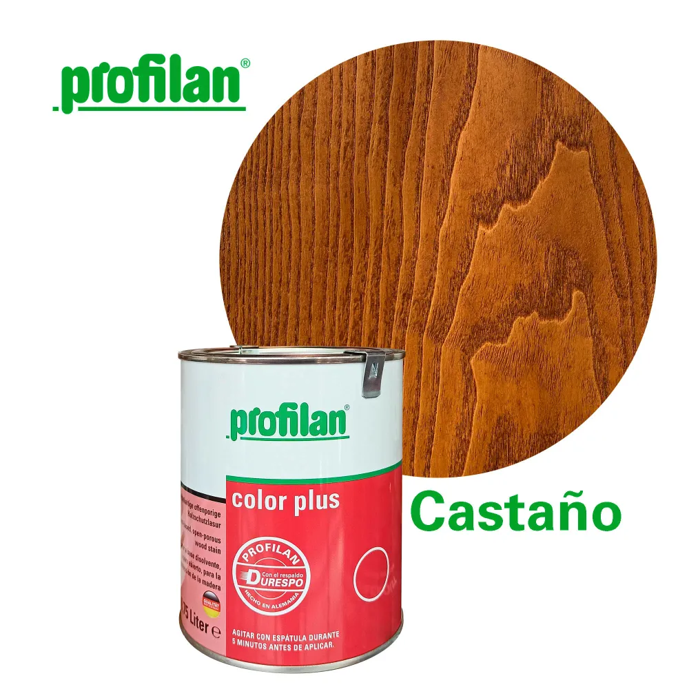 Recubrimiento para madera Profilan color plus castaño Durespo
