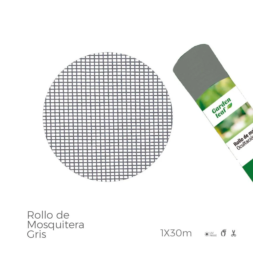 ROLLO DE MOSQUITERA, GRIS, 1 x 30 m EDM