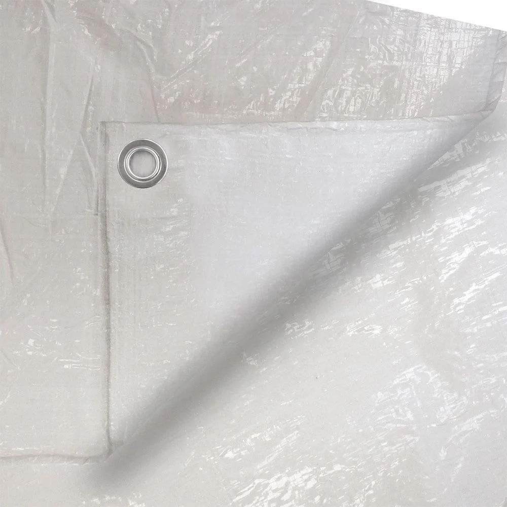 TOLDO POLIETILENO DE DOBLE CARA COLOR BLANCO, DENSIDAD 90 g / m², 4 x 5 m EDM