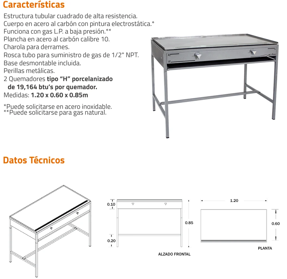 Plancha 120 Estructural Ferro Electrodomesticos Olvera
