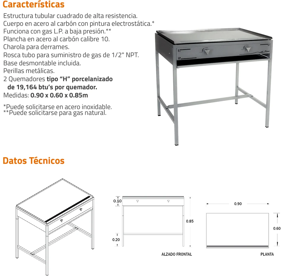 Plancha 90 Estructural Ferro Electrodomesticos Olvera