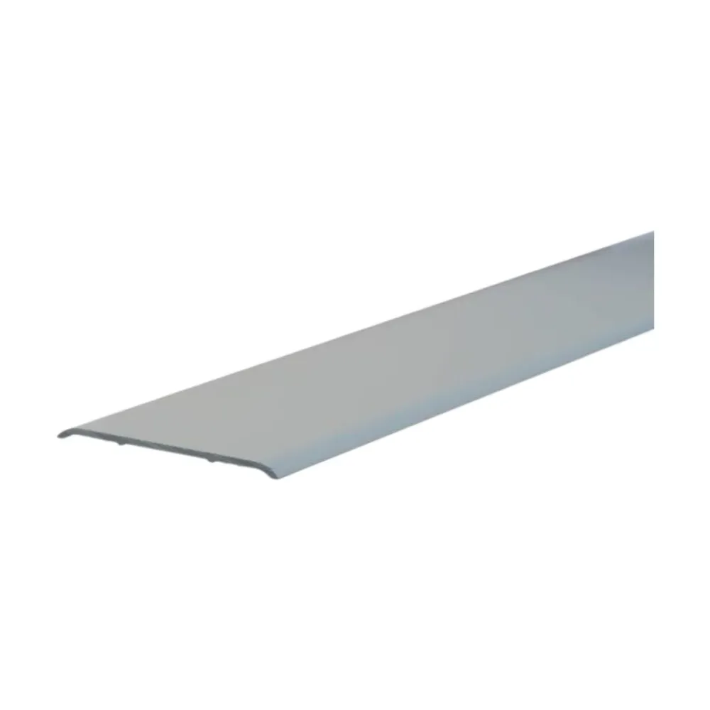 Perfil Para Separar Pavimentos De Aluminio Anodizado 40mmx2.5ml Plata Mate - Emac Novosepara 10