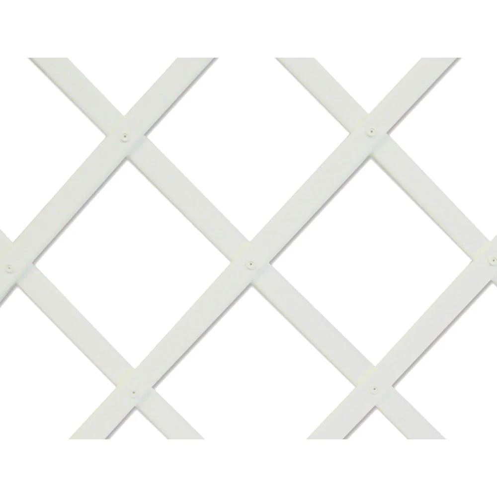 CELOSIA DE PLASTICO 1 x 2 m COLOR BLANCO PERFIL DE LISTONES 22 x 6 mm FAURA