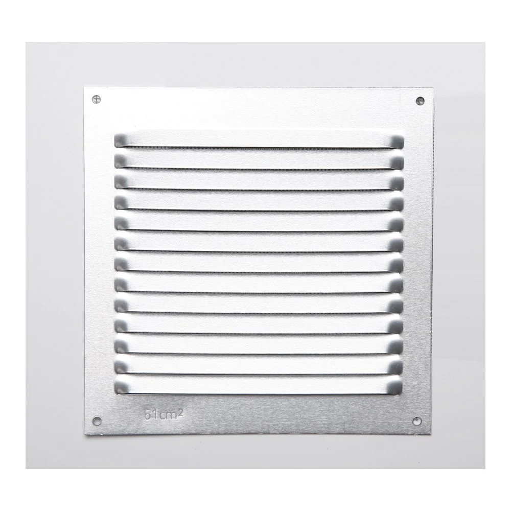 REJILLA S/BORDE DE ALUMINIO 0.6 NATURAL 150x150mm FEPRE
