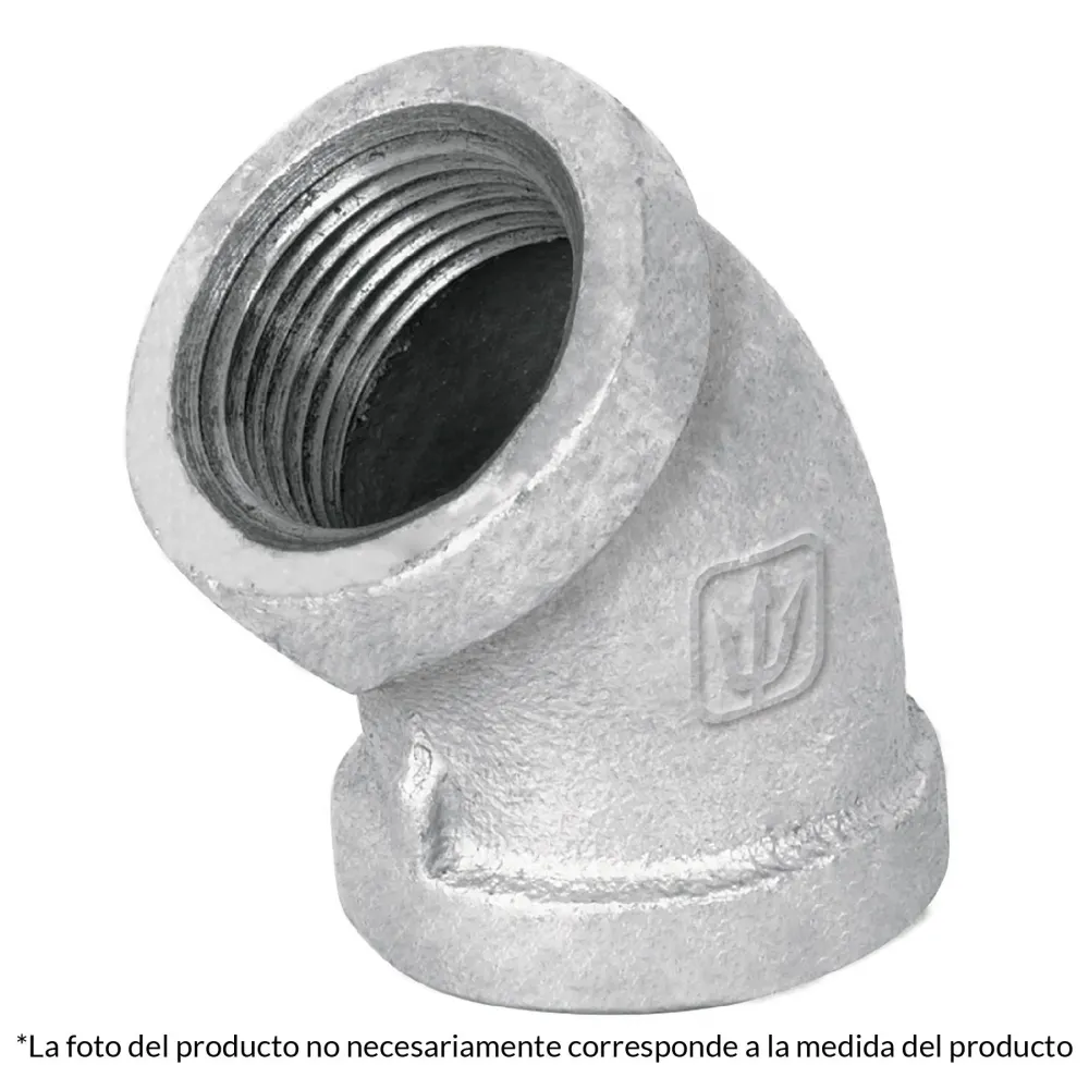 Codo 45º De Acero Galvanizado FERRETERÍA WITZI