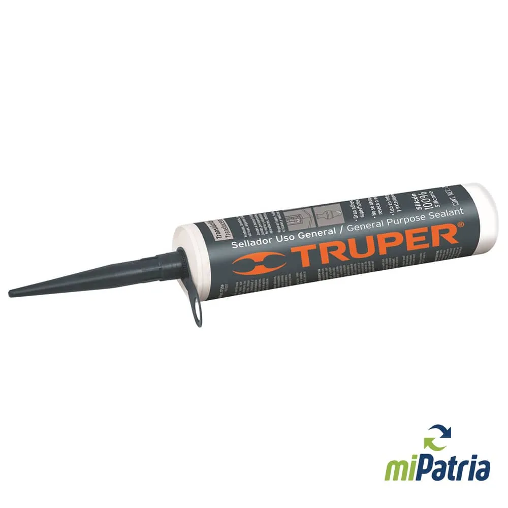 Silicon transparente Trupper 300gr Ferretería y Maderas Rodríguez