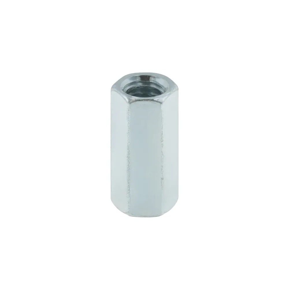 Bolsa con 5 tuercas cople, 1/4" acero galvanizado , FIERO