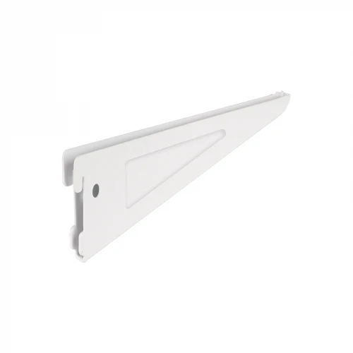 Ménsula plana blanca para cremallera doble, 22cm, Fiero 47713 SOMO-8MD